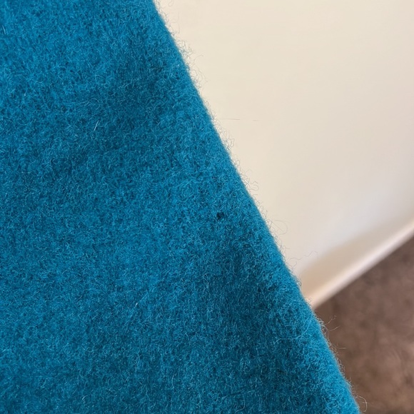 Stapf turquoise wool sweater metal buttons made in Austria, as is - Picture 11 of 16